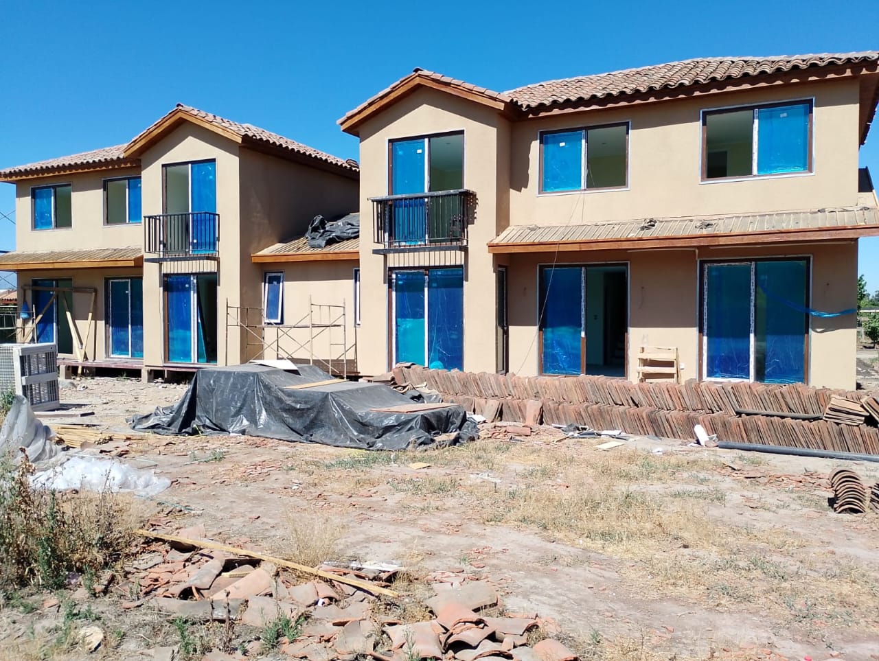 Terminación de casas con revestimiento exterior